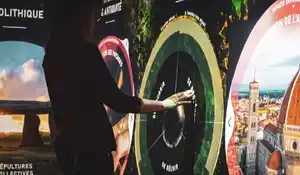 Interface expérience immersive Sensations Soleil levant - Rouen 2024